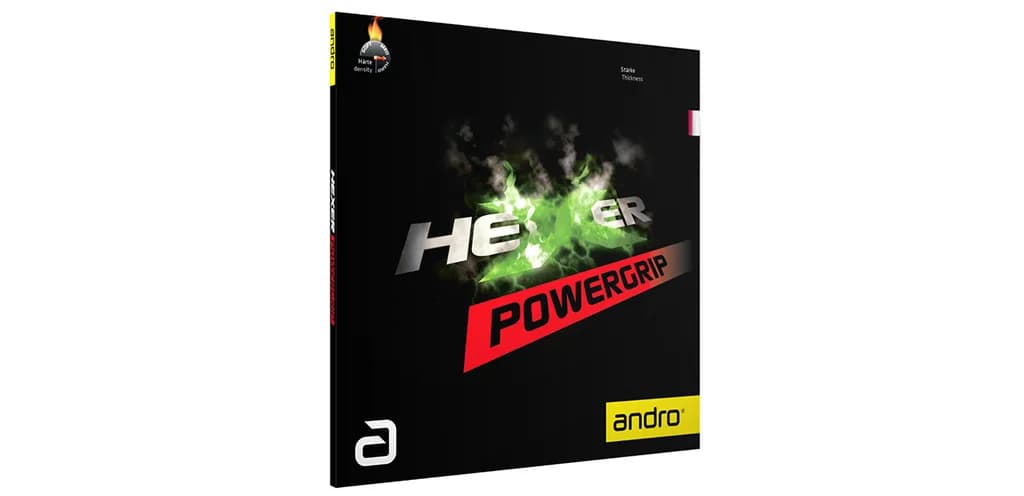 Goma Andro Hexer Powergrip con su packaging