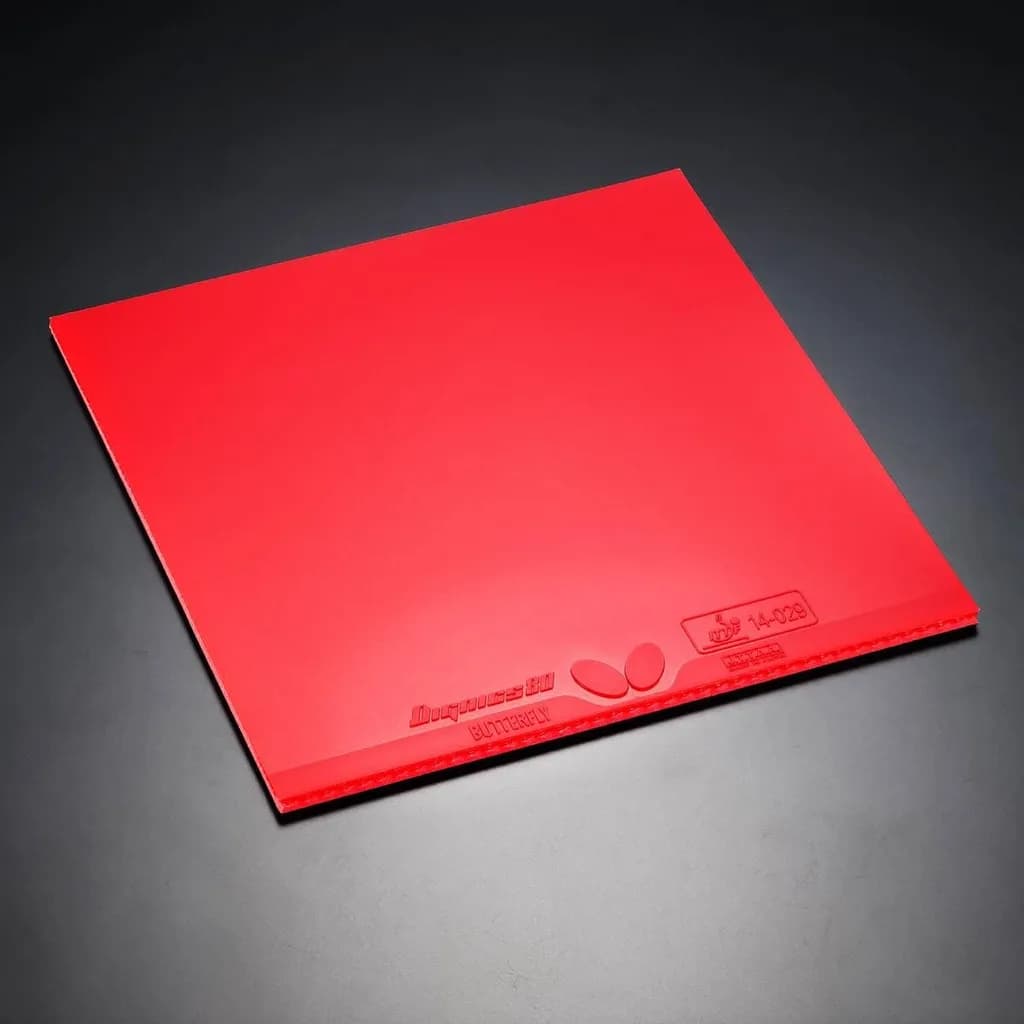 Rotes Blatt des Dignics 80 von oben gesehen