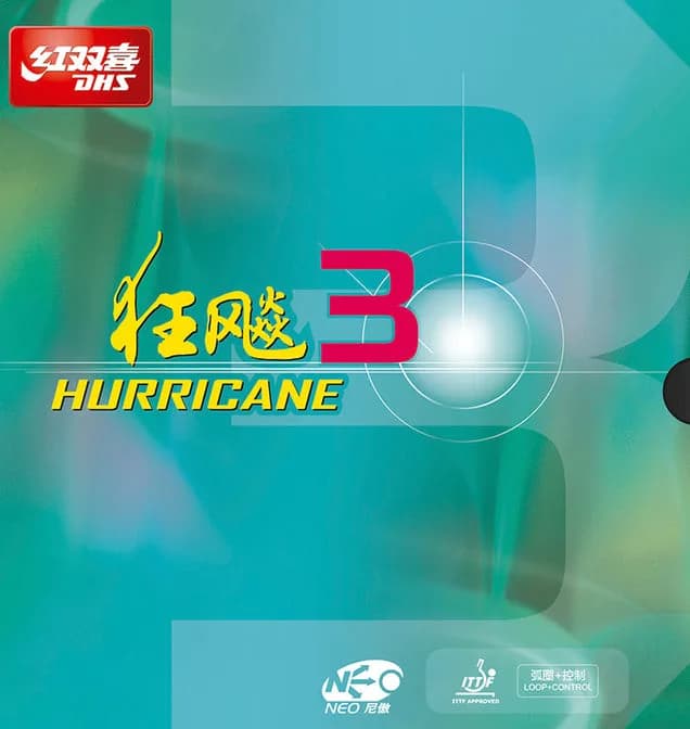 Verpackung des Belags DHS Hurricane 3 Neo Commercial