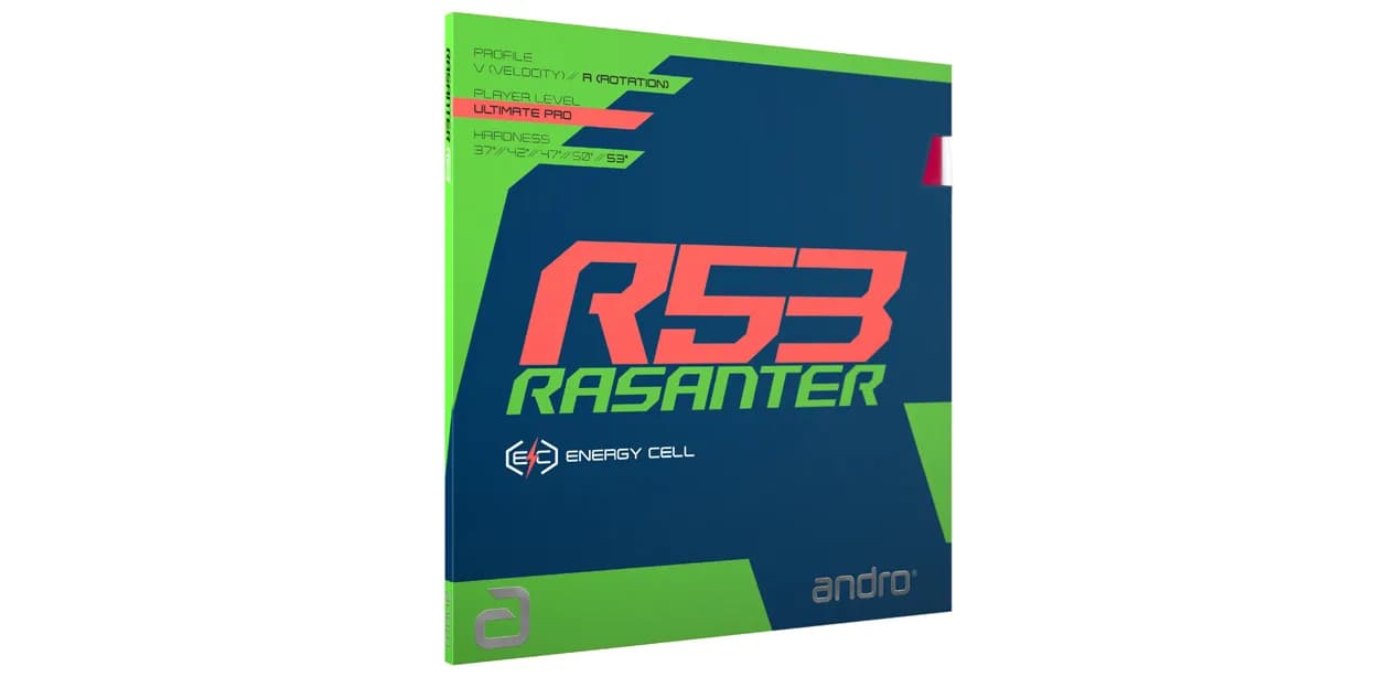 Goma Andro Rasanter R53 con su caja de producto