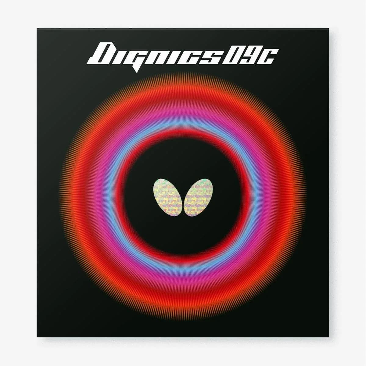 Embalaje de la goma Butterfly Dignics 09C, fondo blanco