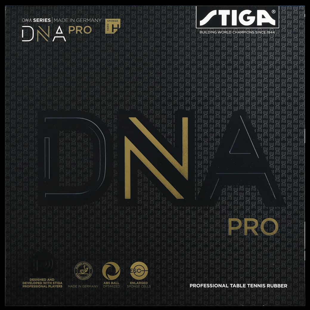 Embalaje frontal de la goma Stiga DNA Pro H