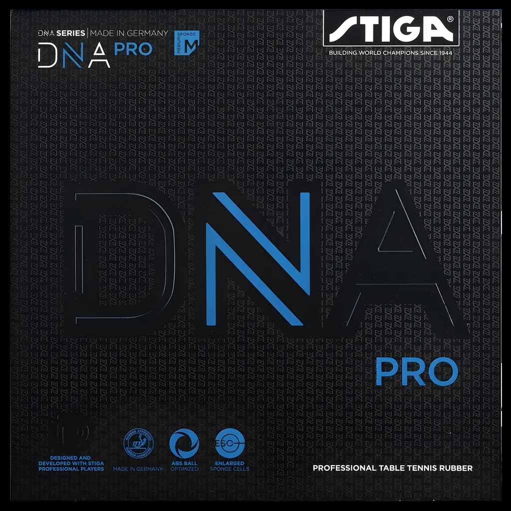 Embalaje frontal de la goma Stiga DNA Pro M